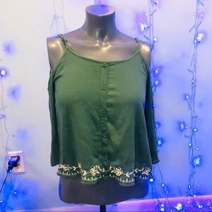 Flowy Green top